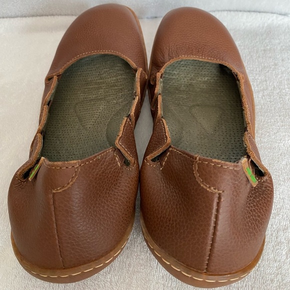 SOLD El Naturalista Women EU 40 US 9 Viajero Slipper Flat Shoe Leather brown - Picture 5 of 16